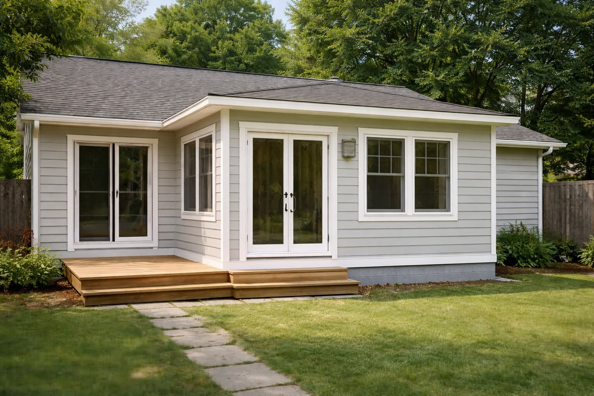 Completed home addition