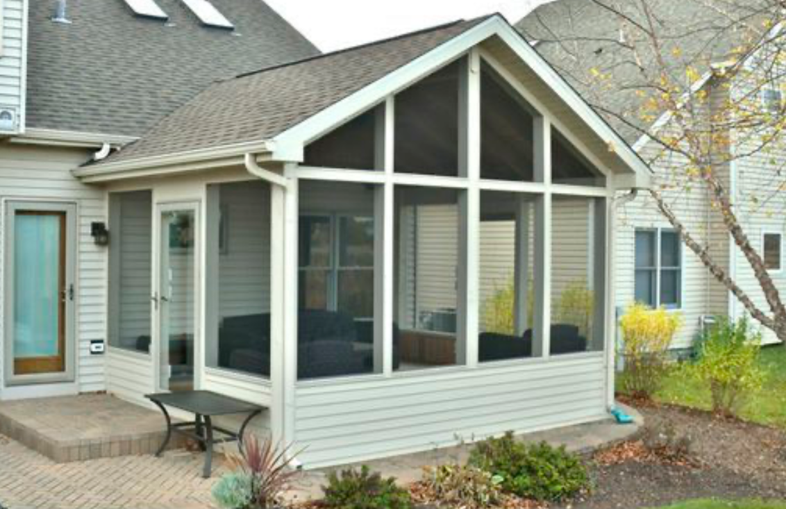 Screened-in porch addition built by RBM Builders